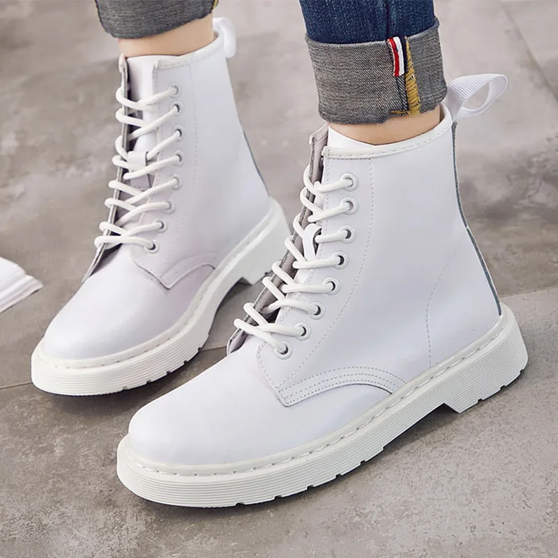 Осенне зимние ботинки на платформе женские повседневные ботильоны женская