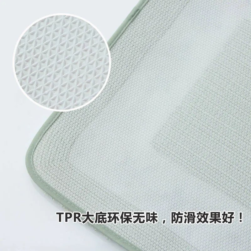 

Microfiber Toilet Bath Rug U-Shaped Non Slip Absorbent Thick Soft Washable Bathroom Rugs Floor Carpet Bath Mat for Bat