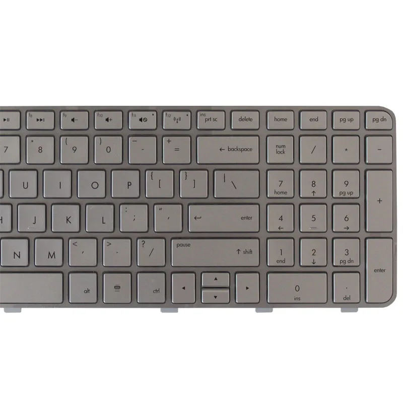 Новый Серебряный Клавиатура для ноутбука HP Compaq DV6-6000 DV6-6100 DV6-6200 DV6-6090 90.4RH07.L01 SG-48900-XUA