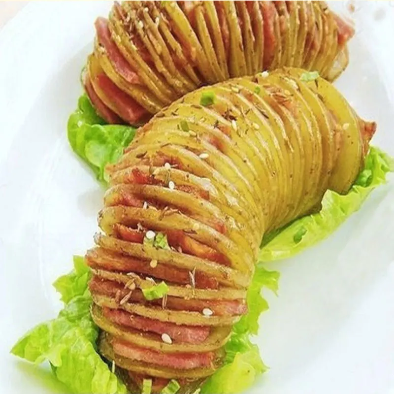 Ручная красная машина спиральная овощерезка из нержавеющей стали крученый