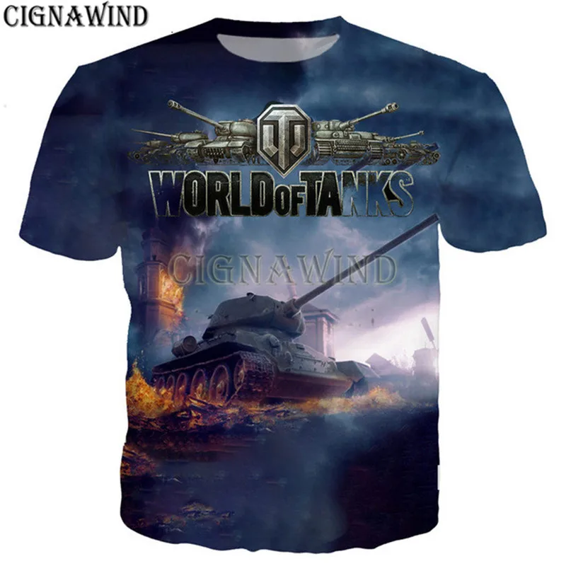 Модная дизайнерская футболка для мужчин и женщин футболки с 3D принтом игры World Of