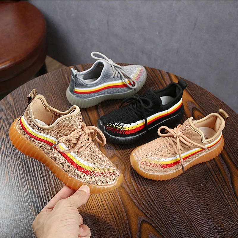 Детская повседневная обувь для мальчиков и девочек дышащая слип подходит 1 2 4 11 12