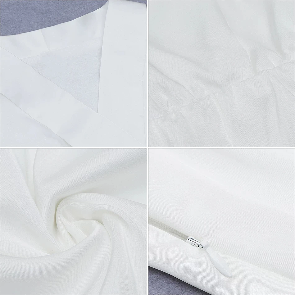 

Free Shipping 2020 Autumn Elegant Women Dress White Sexy Lapel Long Sleeve Irregular Dress Celebrity Club Party Dress Vestidos