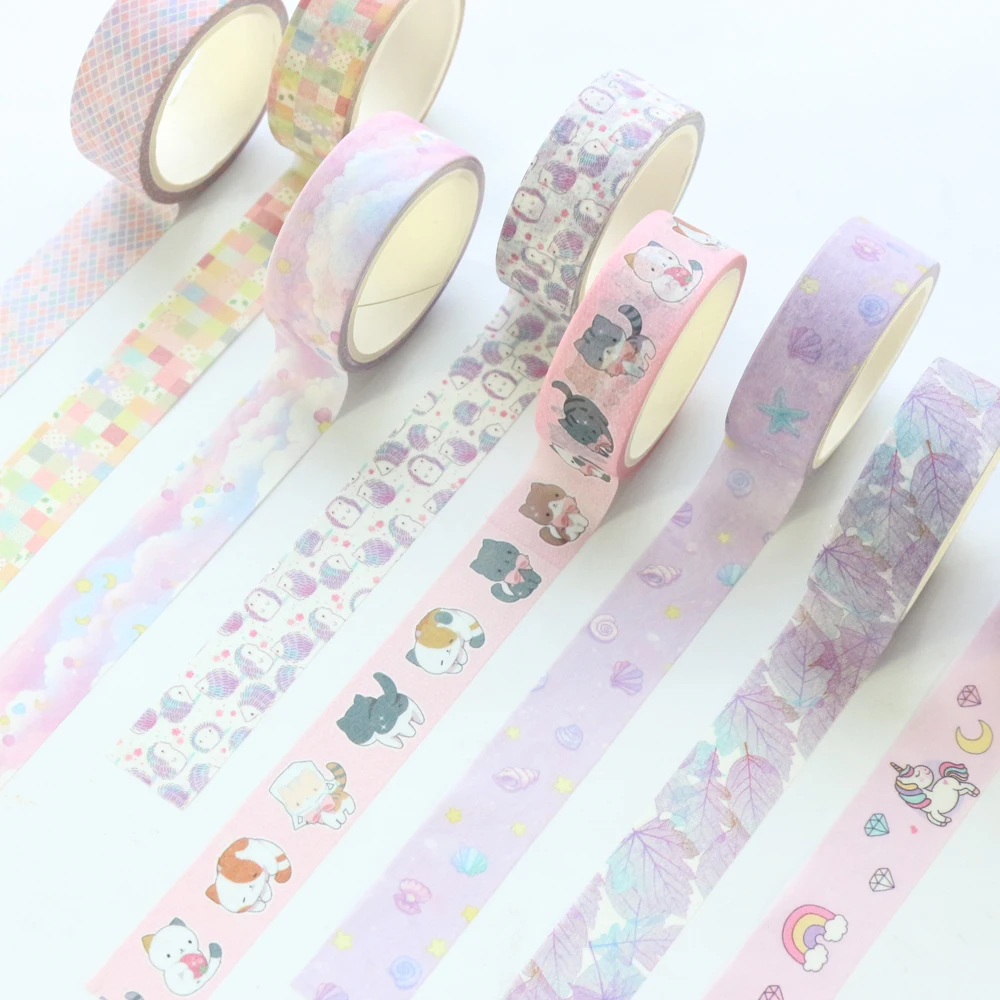 Милый яркий мультяшный японский дневник Domikee декоративная самодельная Васи