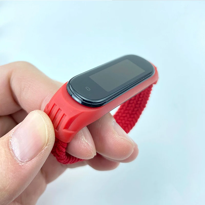 Нейлоновый плетеный браслет для Mi band 5 идеальный ремешок часов xiaomi 4 3 6 - купить по