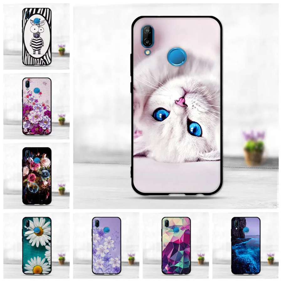 5 84 "чехол для Huawei P20 Lite чехол lite задняя крышка защитный телефона Coque | Мобильные