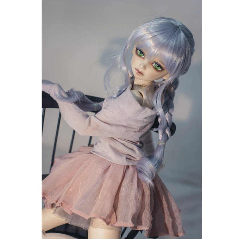 Bybrana 1/3 1/4 1/6 BJD SD парики длинные прямые двойные твист плетеные волосы из