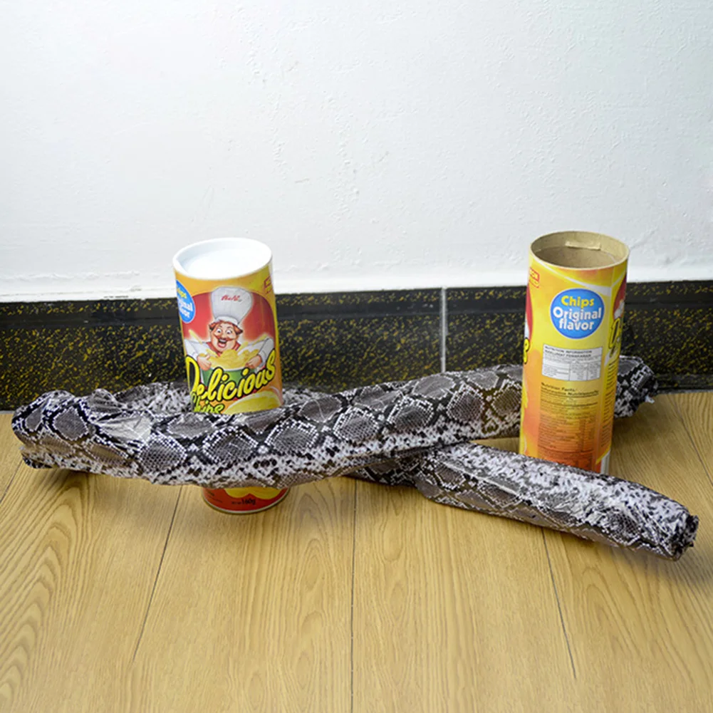 Банки для картофельных чипсов искусственная змея День дурака смешная Новинка