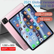 Tablet Pc 8 inch Tablet P80 Android 6GB RAM +128GB ROM PAD Notbook Tablete Sale 10 core Touch Screen GPS Tablets 1280 x 800