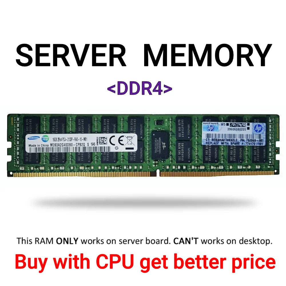 Оперативная память VIRIVI DDR4 4 ГБ 16 32 Серверная 2133 МГц 2400 REG ECC LGA 2011-3 Pin ЦП X99