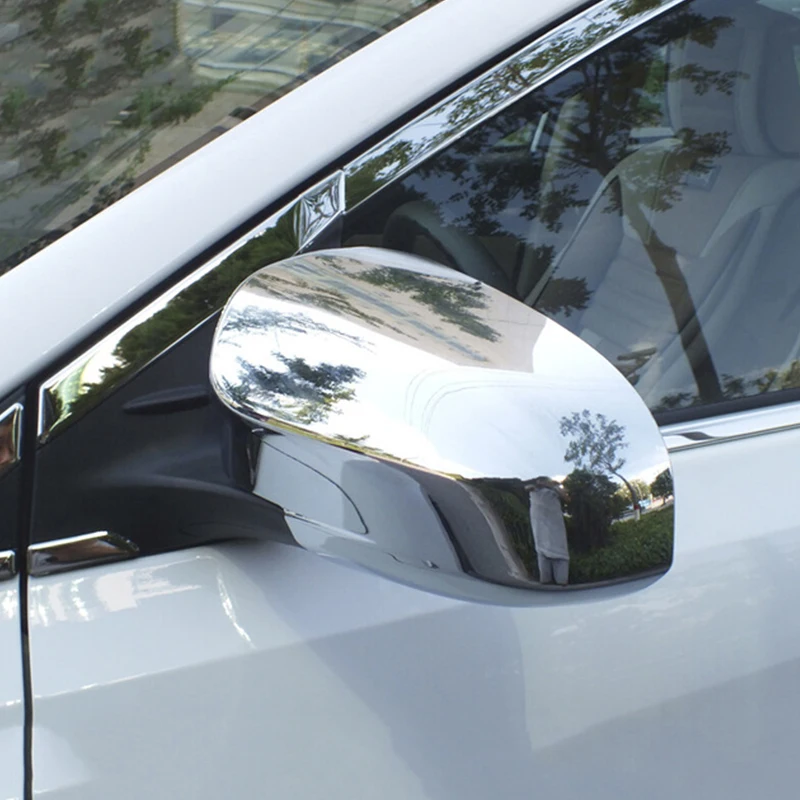2 шт. хромированные чехлы на зеркала заднего вида для Toyota Vios/Yaris sedan 2014 2015