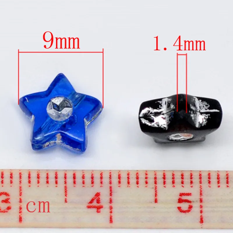 DoreenBeads акриловые Серебристые Accent Beads звезда пентаграммы в случайном порядке DIY