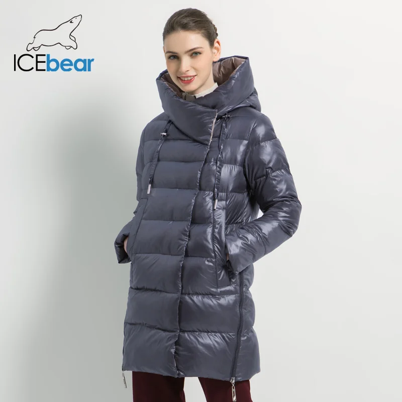 ICEbear/Новинка года зимняя женская куртка высококачественное Женское пальто модные теплые женские пальто Брендовая женская одежда GWD19503I