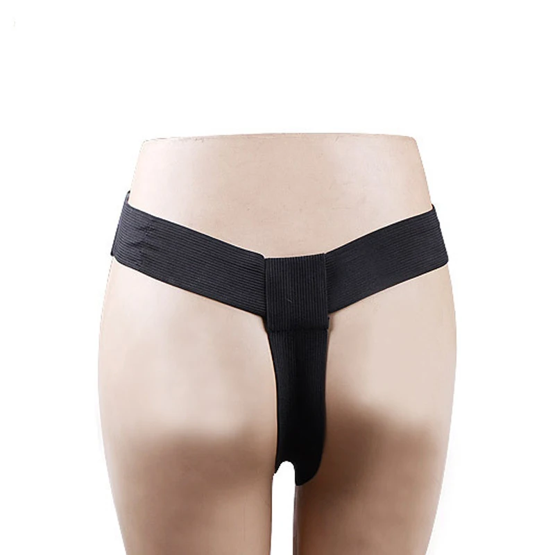 Силиконовый двойной ремень для стимуляции фаллоимитатора с брюками