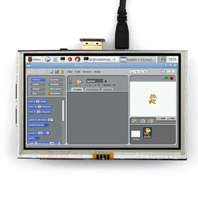 Новый 5 ''дюймовый 800X480 совместимому с HDMI сенсорный Экран дисплея на