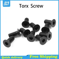 flat head torx screw countersunk six lobe machine bolt black steel m2 m2 5 m3 m4 m5 m6 m8 m10