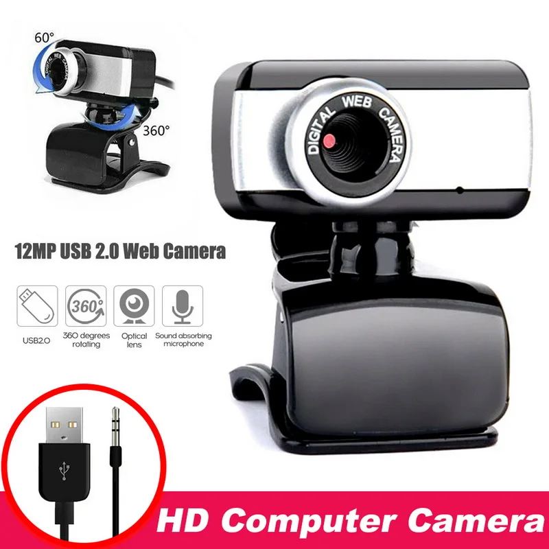 USB 2 0 HD веб-камера для компьютера ПК ноутбука цифровая видеокамера практичная