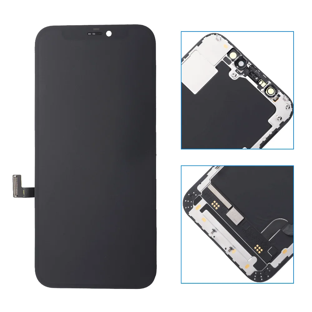 Pantalla LCD de grado AA + para iPhone 12, 12mini, 12pro Max, montaje de digitalizador t&aacute;ctil OLED con Pantalla t&aacute;ctil de repuesto 3D-2