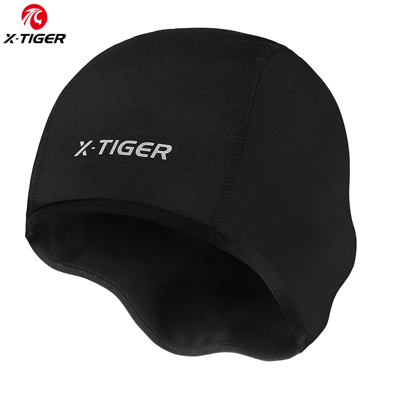 LF7556 X-TIGER зима теплый флис велосипедные шапочки лыжный шарф MTB велосипед Балаклава шапки ветрозащитный снег головной убор мотоцикл велосипед велосипедная шапка - Цвет: LF7556
