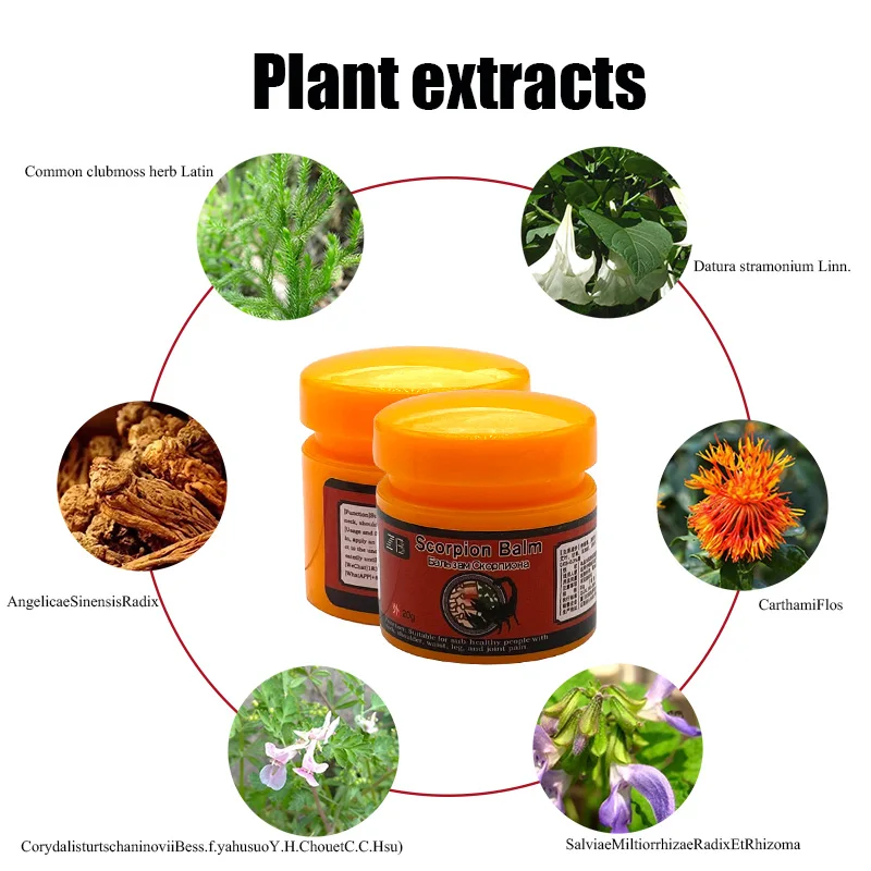 

20g Analgesic Scorpion Balm Lumbar Disc Herniation Bone Hyperplasia Pain Relief Cream Neck Back Muscle Pain Artritis Ointment