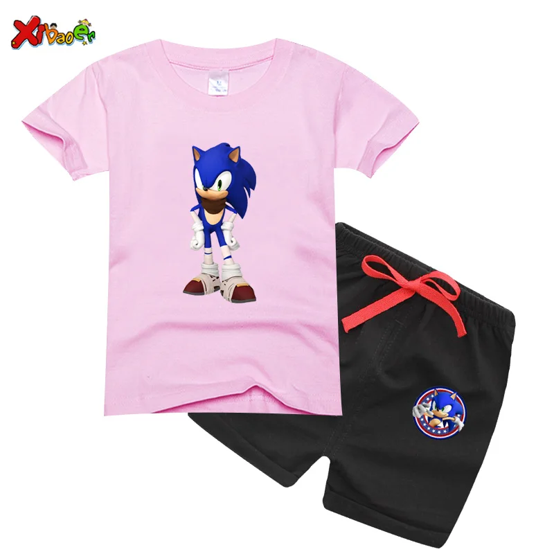 

boys girls set cartoon clothes toddler girls sets top+pant 2 pcs set 2020 Summer Short Sleeve kids clothes Outfits Children's