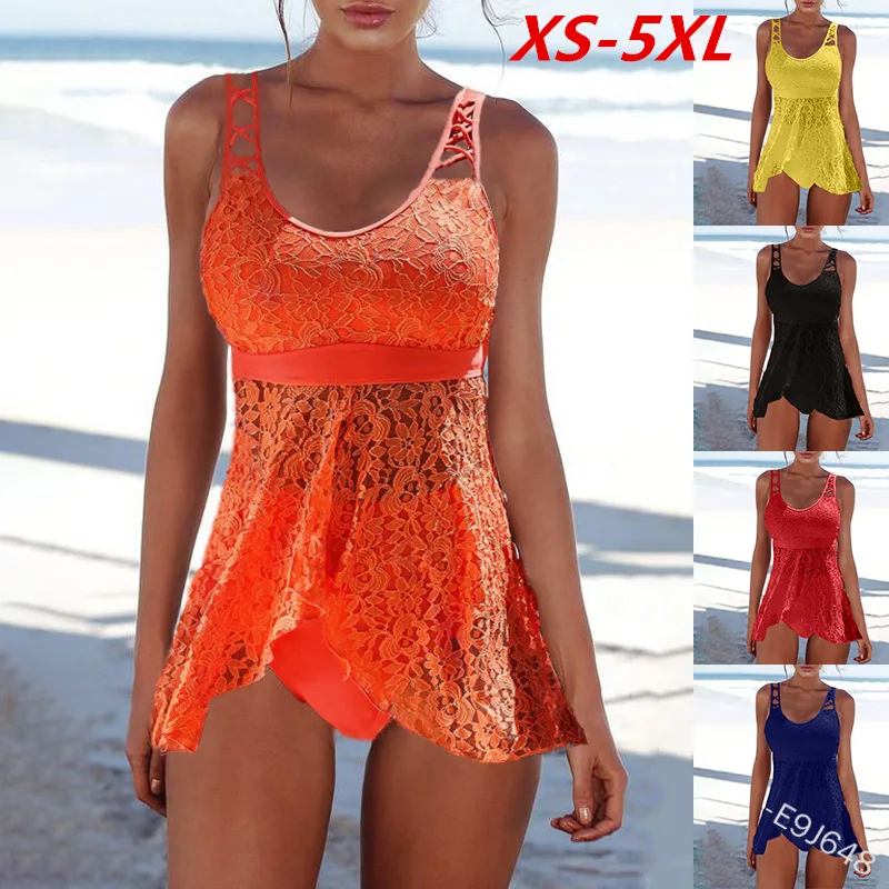 

2020 New Style Swimsuit Women's One-Piece Skirt Hollow-out Sexy Hipster Slim-Looking Holiday Swimsuit Two-Piece Set