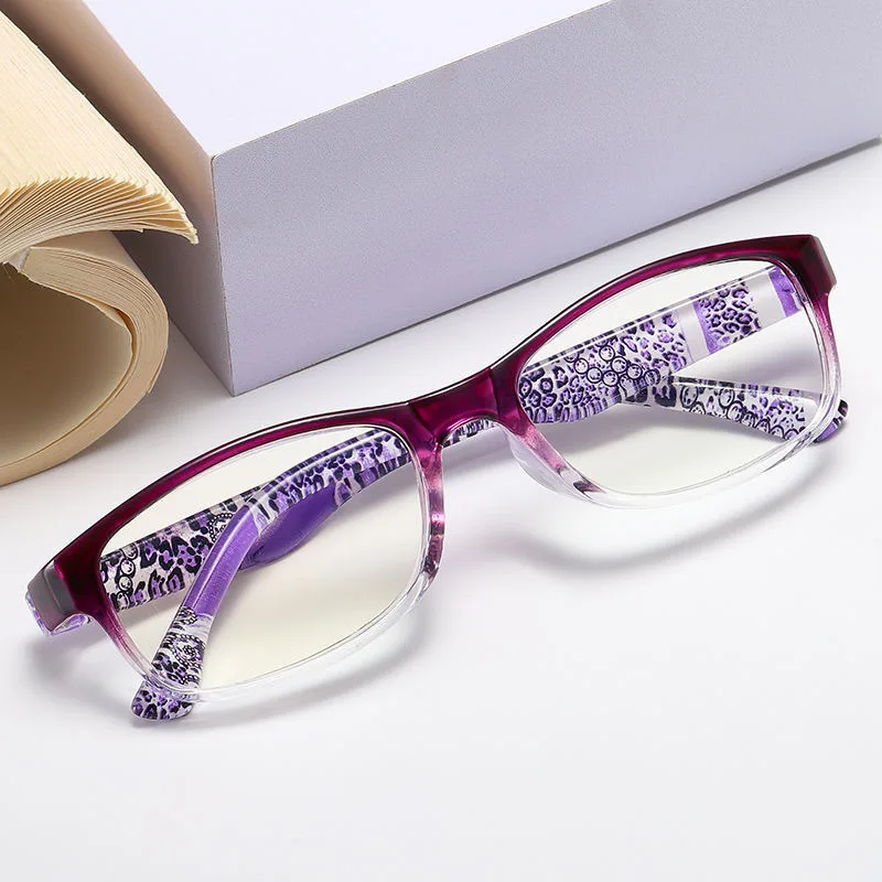 

+ 1,0 ~ 4,0 Новые Модные прозрачные очки для дальнозоркости для мужчин и женщин универсальные очки с принтом очки для чтения с защитой от синего ...