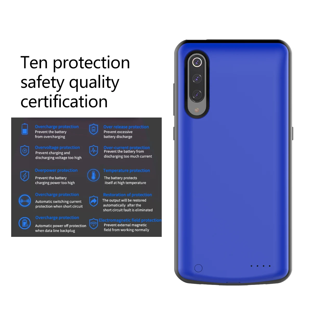 Для Xiaomi mi 9 mi 9 SE чехол для зарядного устройства 5000mAh внешний портативный тонкий внешний аккумулятор чехол для зарядки для Xiaomi mi 9 чехол для аккумулятора