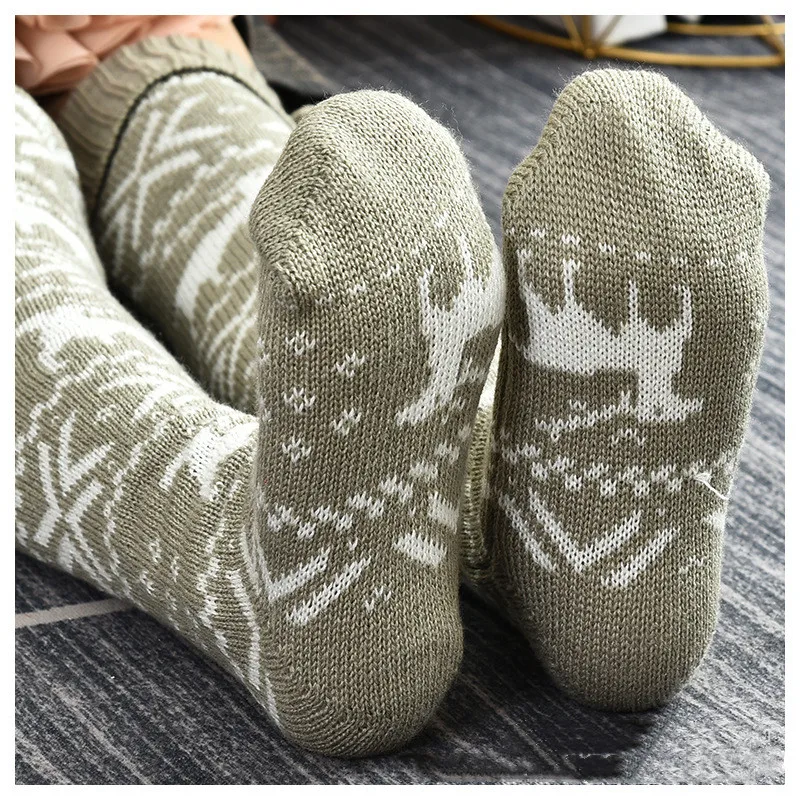 

Ladies New Knit Over The Knee Stockings Winter Christmas Gift Girl Fashion Cute Over The Knee Knitted Long Tube Warm Socks 2021