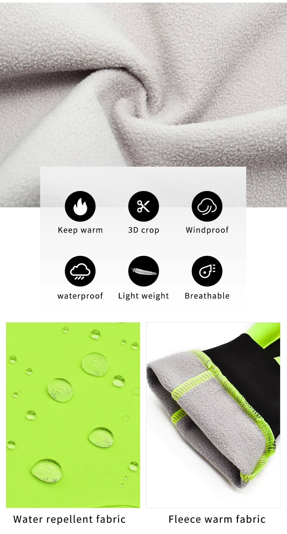 WOSAWE 2020 Зимние флисовые велосипедные куртки водонепроницаемые ветрозащитные