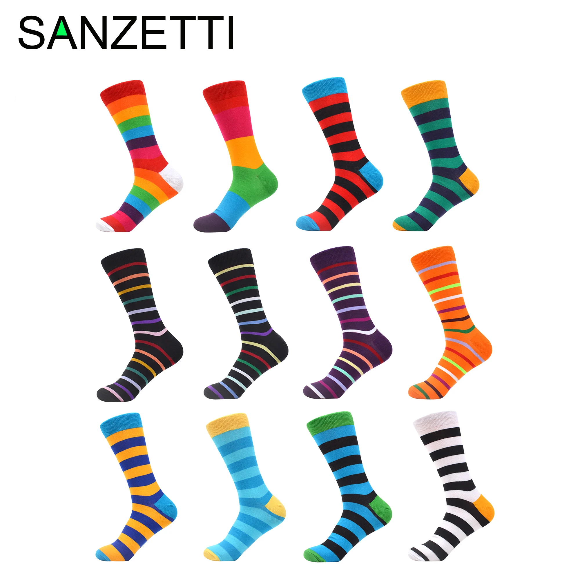 SANZETTI 1 пара новинка 2020 года яркая модель высокое качество чесаный хлопок подарок