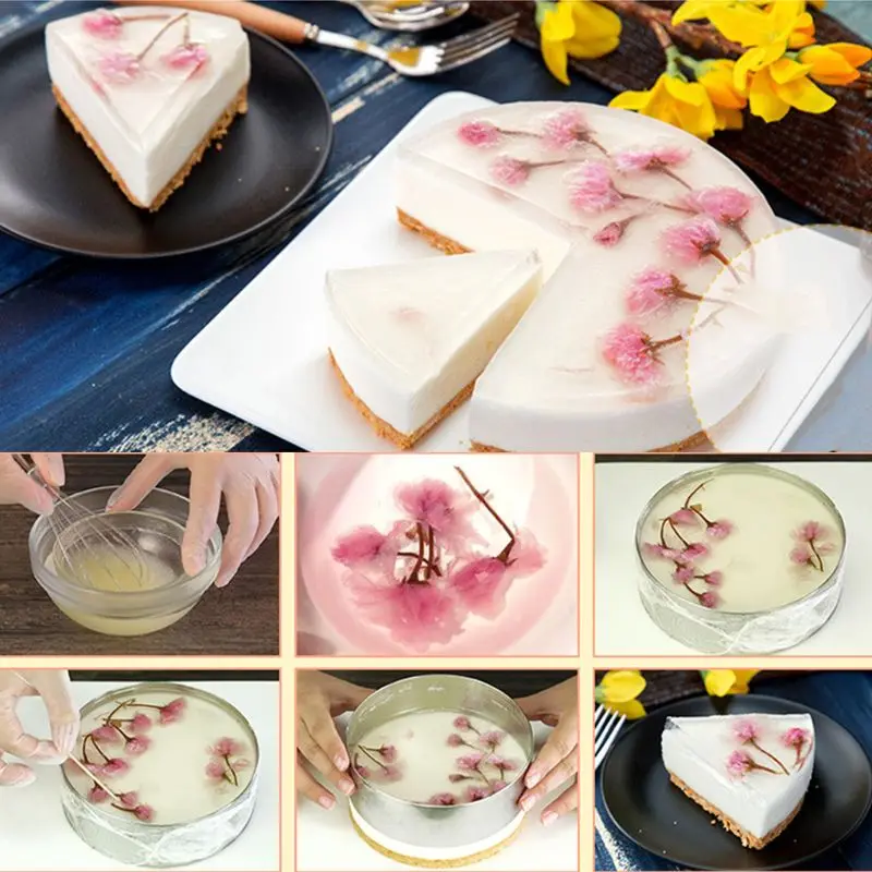 Лист серебряного листа желатиновый порошок без вкуса для приготовления пищи