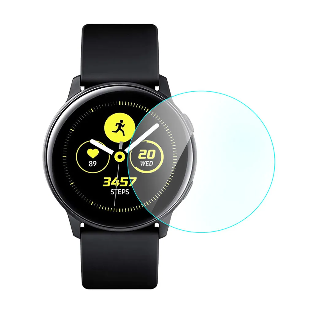 

3 PACKS Tempered Glass Screen Protector For Samsung Galaxy Watch Active 2 40mm Transparent Explosion-Proof Protective Glass