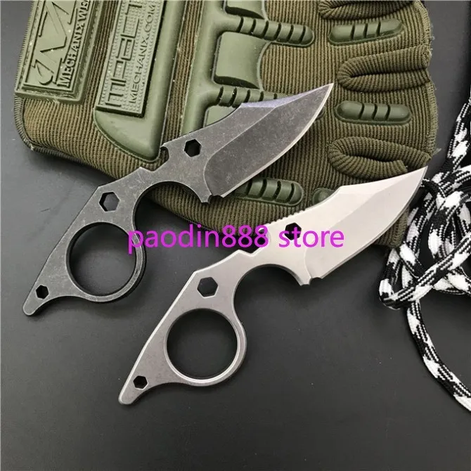 Небольшой Птерозавр прямые Ножи 440C с фиксированным лезвием для повседневного