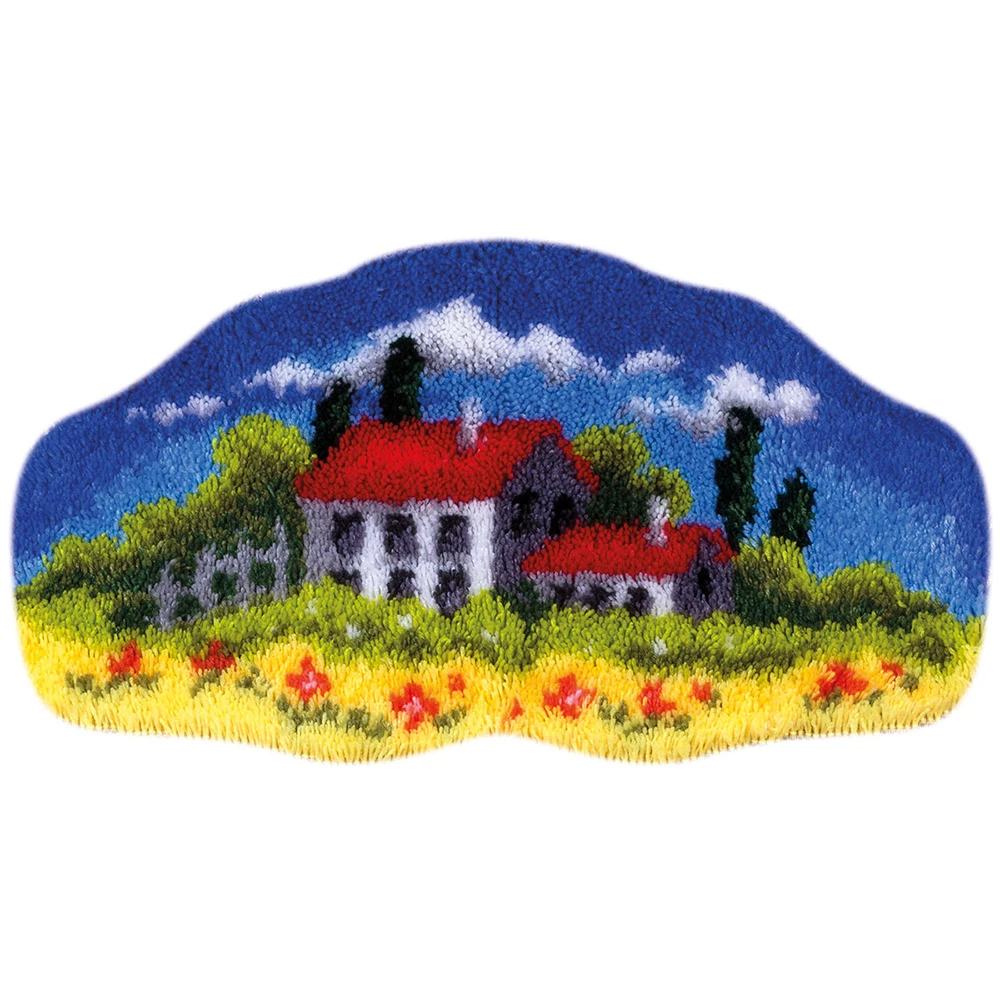 

Вышитый ковер «сделай сам», ковер с застежкой-крючком с предварительно напечатанным рисунком, поделки для взрослых, хобби и рукоделие