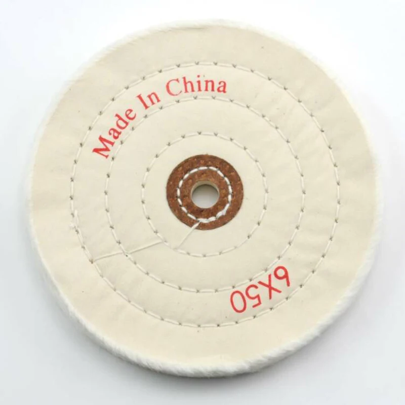 150/200mm Wheels Buffing Polishing Wheel Cotton Lint Cloth Buffing Wheel Power Angle Bench Grinder Tool Polishing Disc Polisher