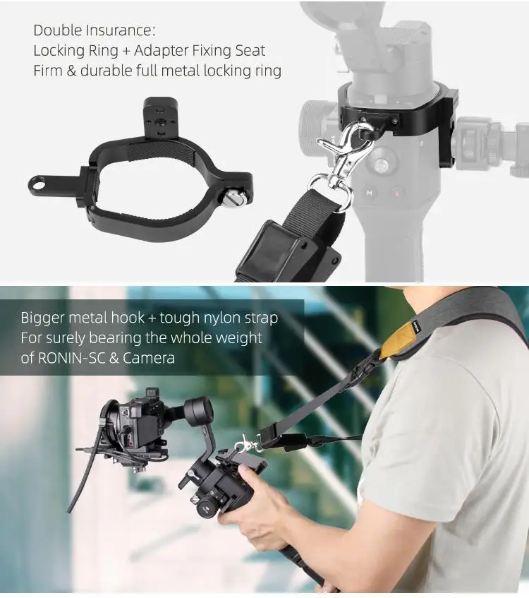 Hand-Release Belt Stabilizer For DJI RONIN-SC Accessories Gimbal Camera Protector Shoulder Strap Lanyard r60 | Электроника