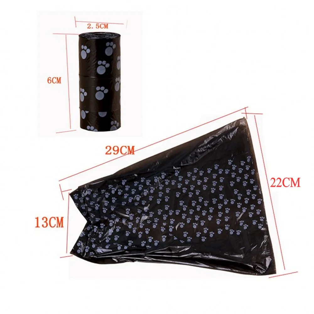 9 шт./лот собака мусорный мешок 15 шт. сумки в каждом рулоне с изображением кошек и