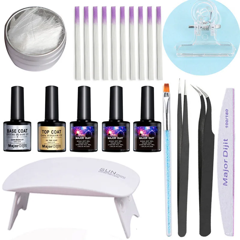 Набор гель лаков для ногтей УФ светодиодный Сушилка 5 шт. набор маникюра