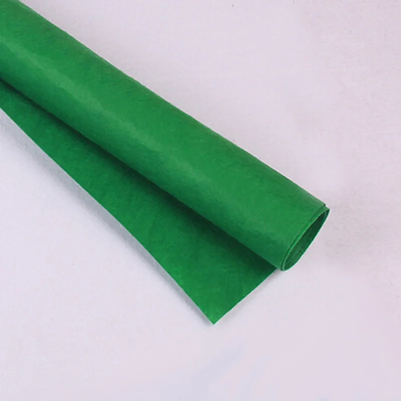 Green 50*40 см 1 мм Нетканая фетровая Полиэстеровая ткань DIY Детские принадлежности для материал для изготовления кукол аксессуары поштучная - Цвет: Green