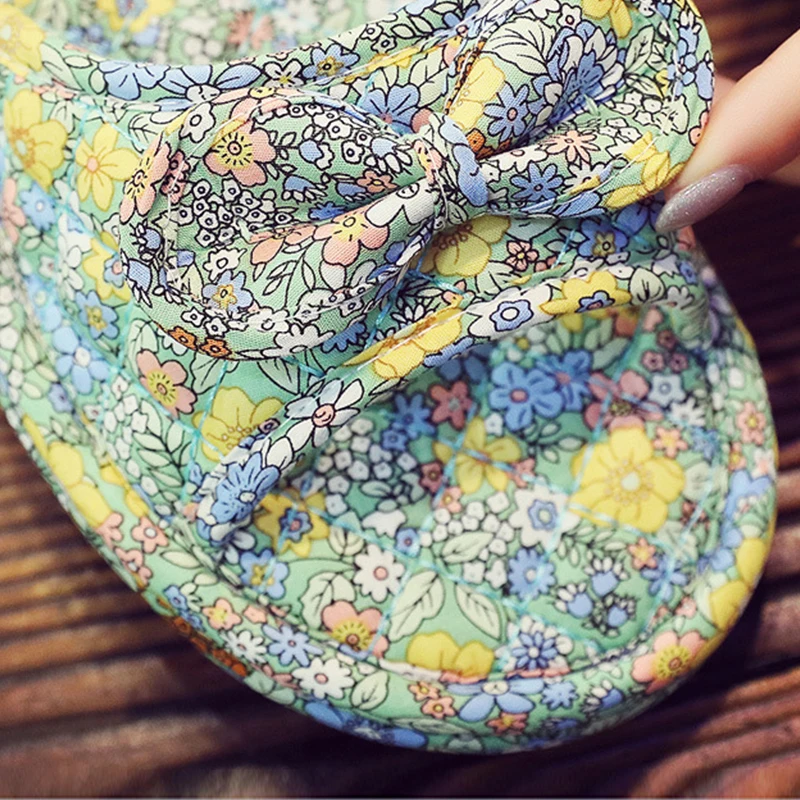 New Silent Women's Slipper Particles Non-Slip House Slippers for Women Soft Bottom Indoor Four Seasons Print Female Slippers