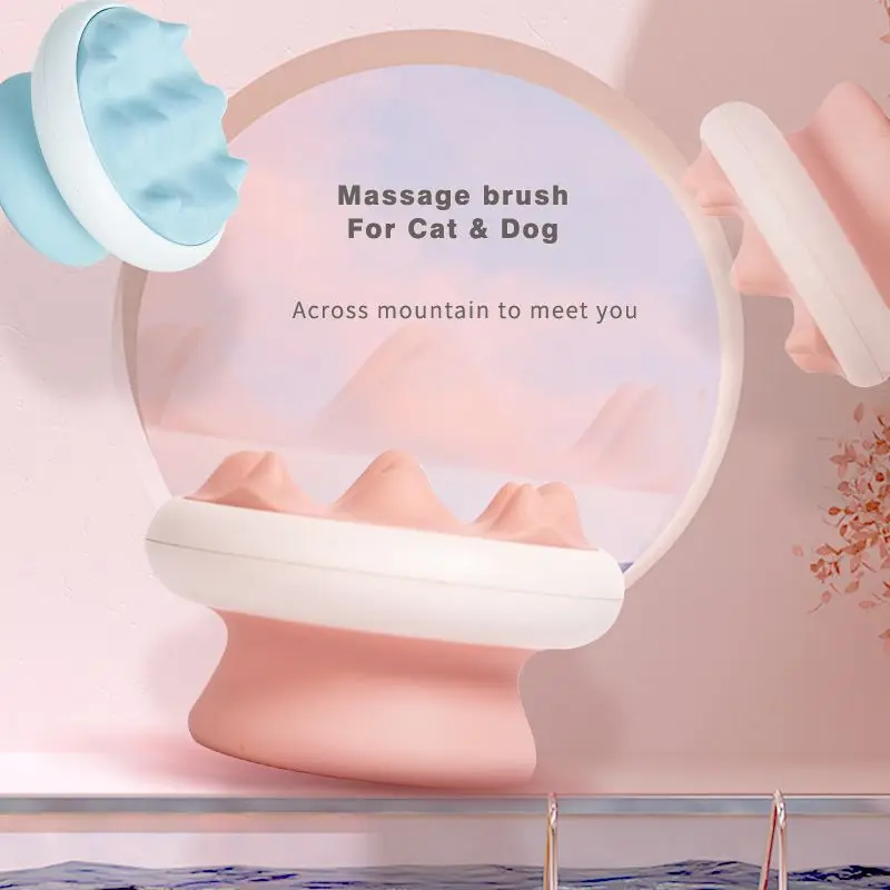

Pet Cat and Dog Cleaning Supplies Creative Mountain Pet Comb Bath Brush Massage Comb Dog Brush Pets Accessories
