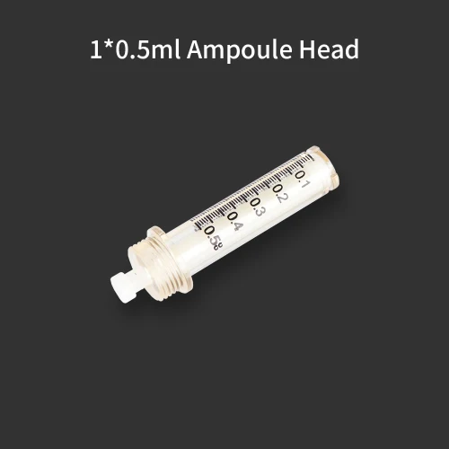 0.5ml Ampoule Head 0,3 мл/0,5 мл ампульная головка для гиалуроновой ручки иглы распылитель гиалурон пистолет удаление морщин губ лифтинг шприц одноразовый - Номер модели: 0.5ml Ampoule Head