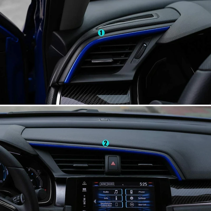 Наклейки для центральных консолей 2 шт. наклейки вентиляционных отверстий панель