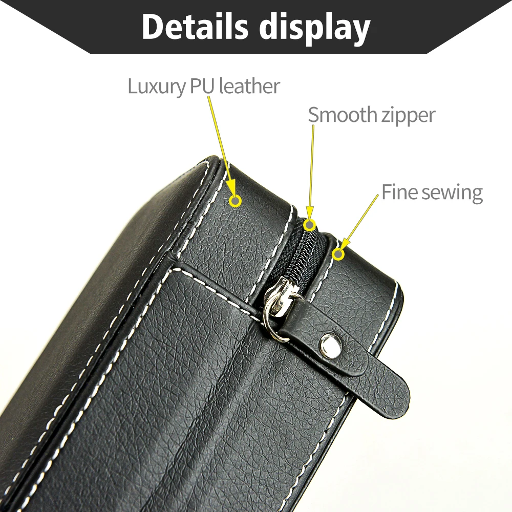 Кожаная Коробка для путешествий с двумя часами упаковочный чехол сделано в