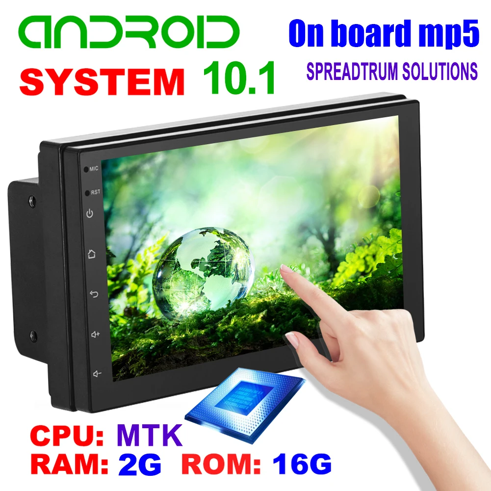 9210S 2 шумовое головное устройство 7 дюймов Экран 4 ядра Android 10 1 Wi Fi GPS FM Радио