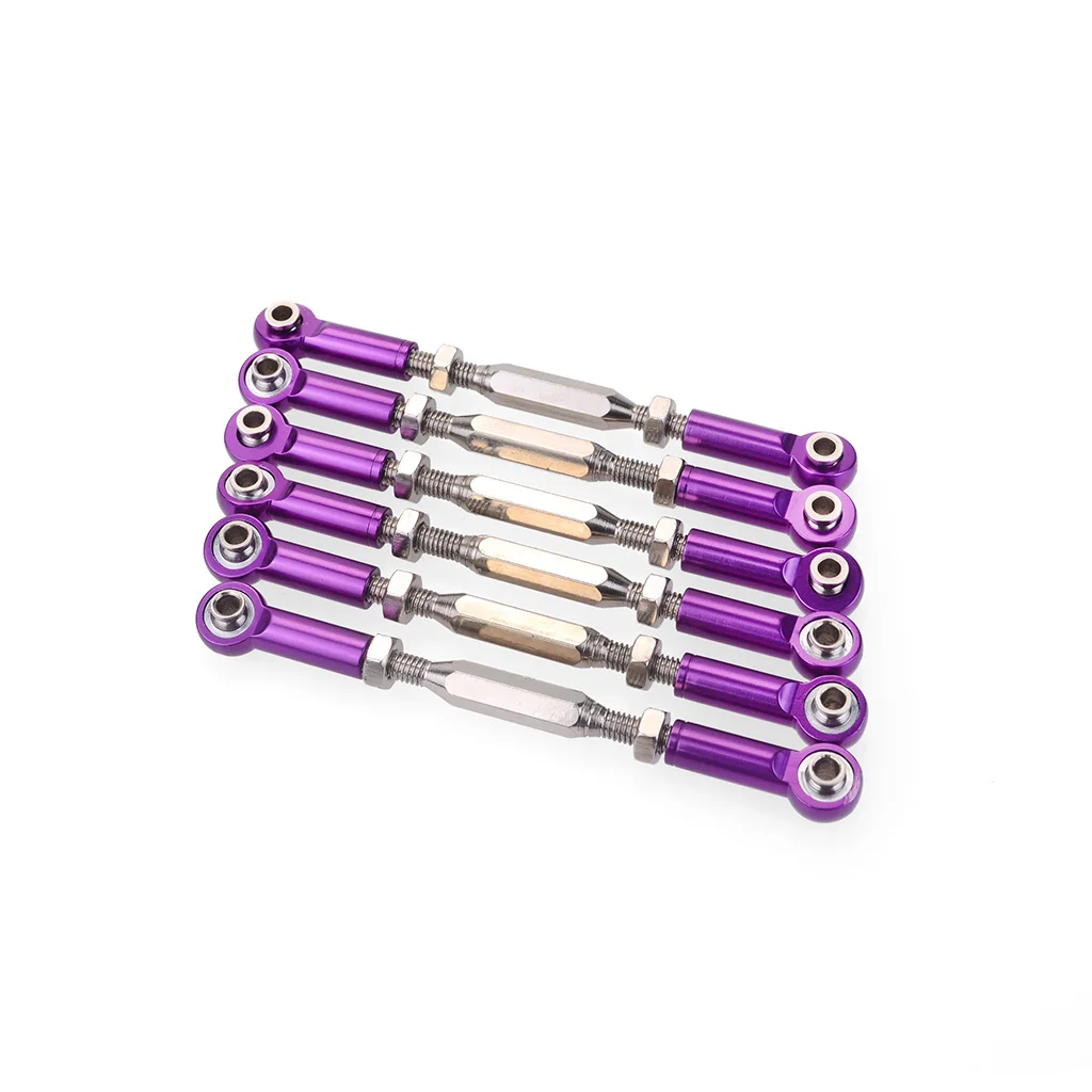 6Pcs 81mm Aluminium Steering Linkage Rod Turnbuckle for RC 1/10 Redcat Traxxas EPX HSP ZD Racing HPI Monster Truck Buggy truggy | Игрушки и