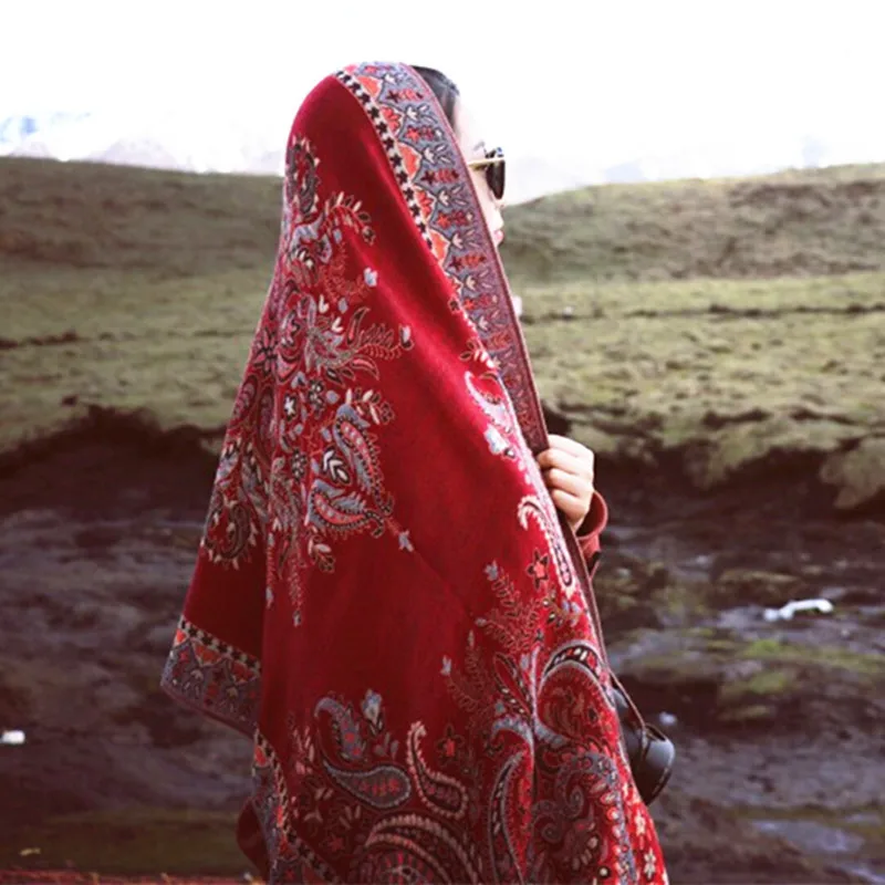 Все Матч утолщенной в этническом стиле Стиль Женская шаль Сезон весна осень