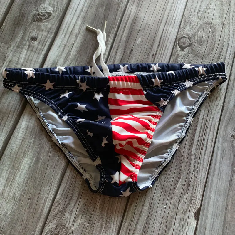 Сексуальные мужские модные купальники бикини короткие низкая посадка США звезды