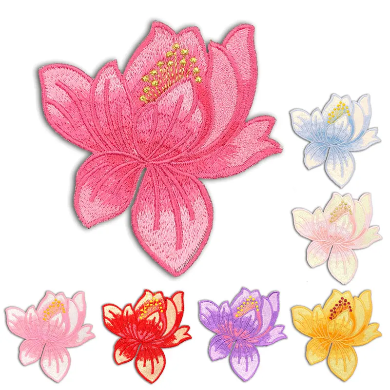 Цветы аппликация Железо На Одежде Патч вышитый шитье для одежды нашивки DIY стикер